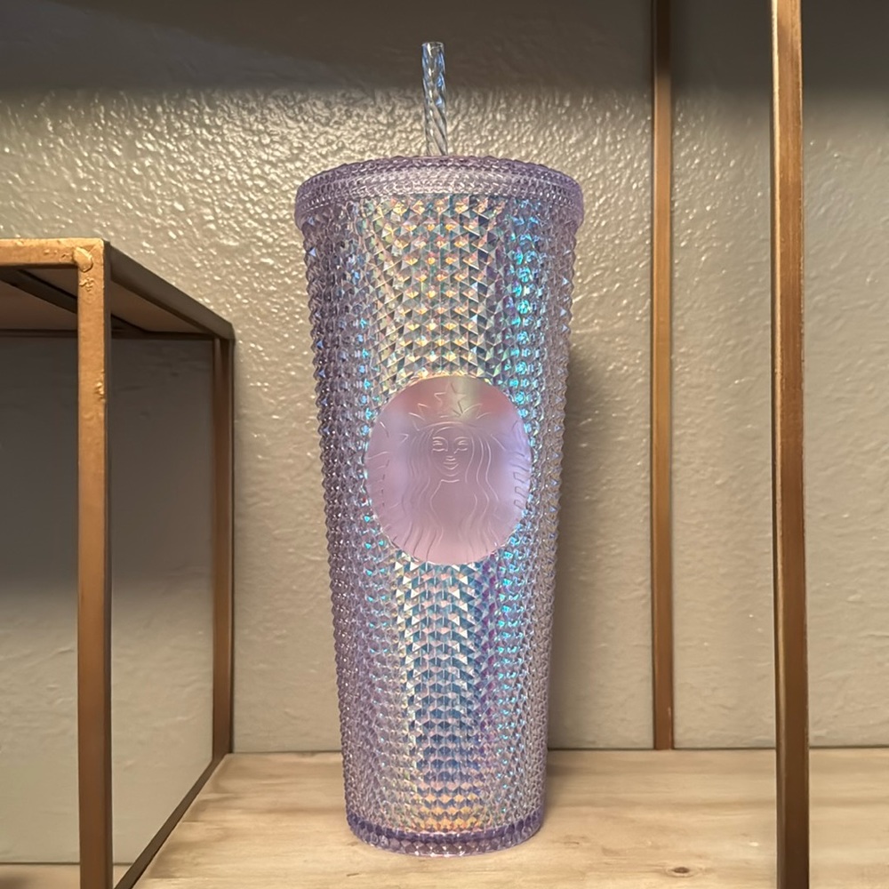Starbucks Studded Winter‎ Holiday Icy Lilac Studded Tumbler 24oz Brand New
